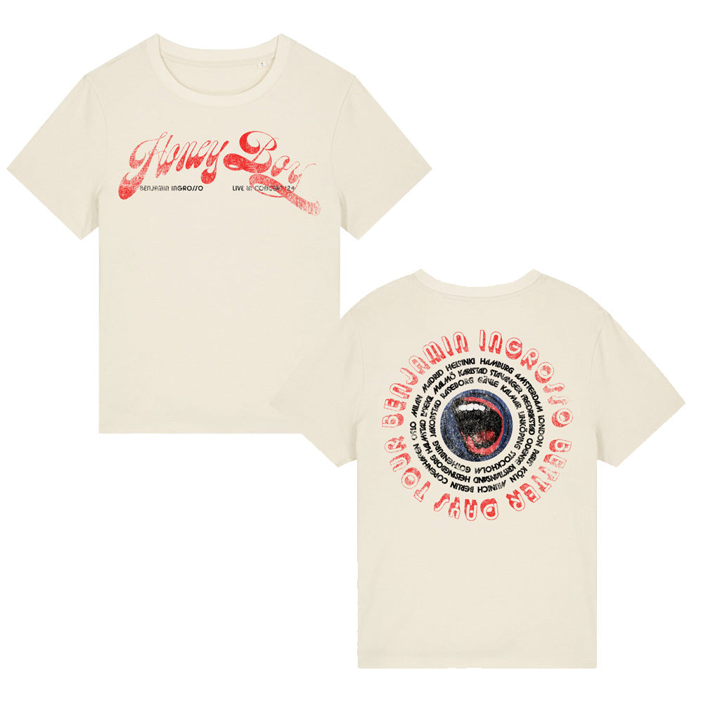 HONEY BOY - EUROPE / SWEDEN Tour Natural T-Shirt